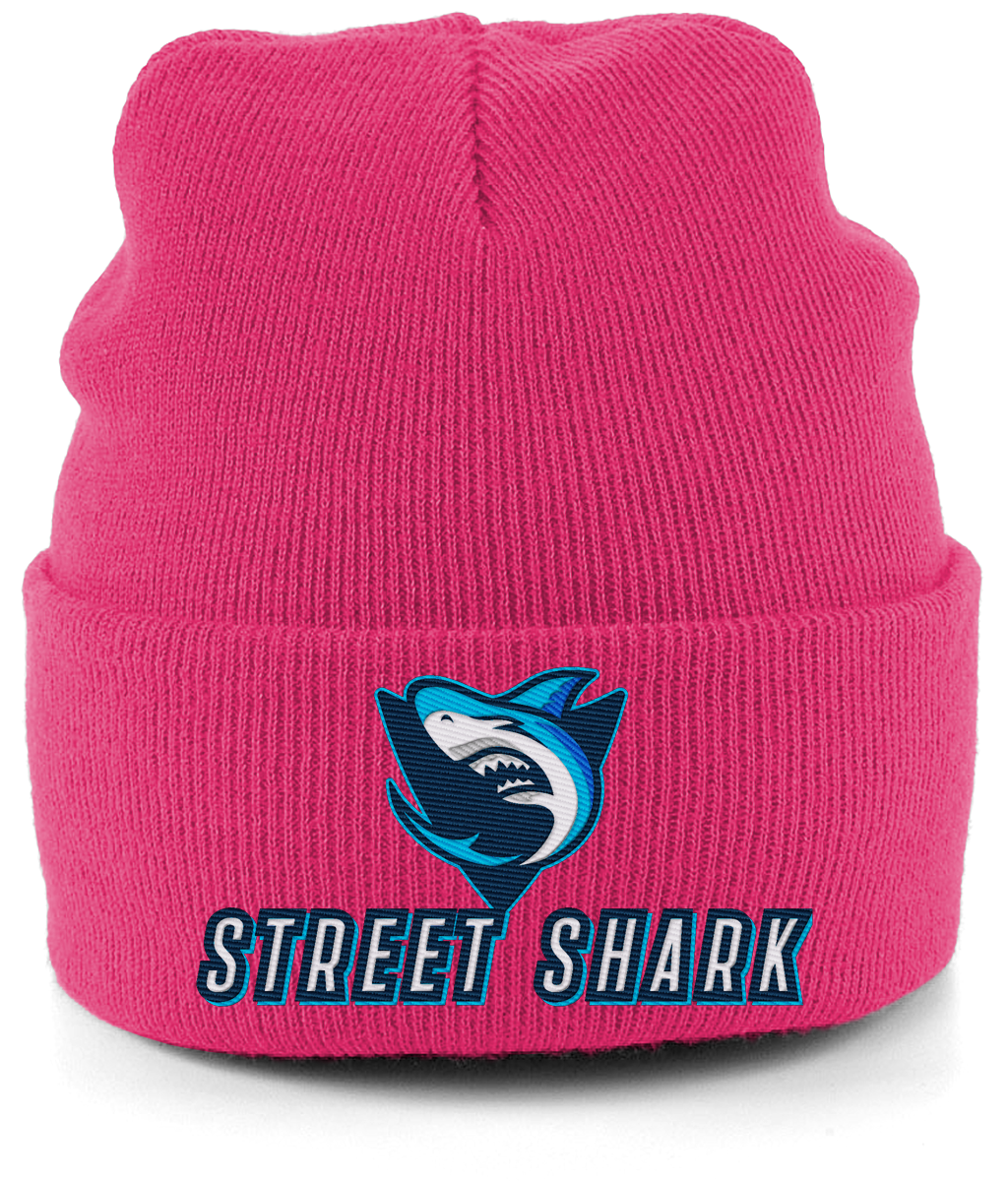 STREET SHARK CUFFED BEANIE (Fuchsia)