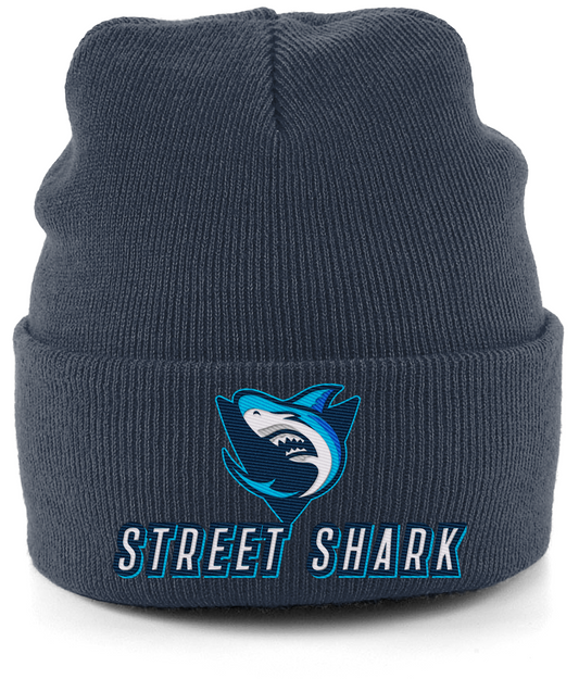 STREET SHARK CUFFED BEANIE (Charcoal)