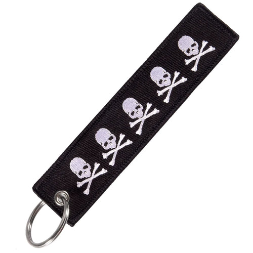 PREMIUM KEY TAG  - SKULLS & CROSSBONES