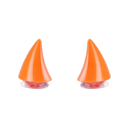 SHORT HELMET HORNS - ORANGE