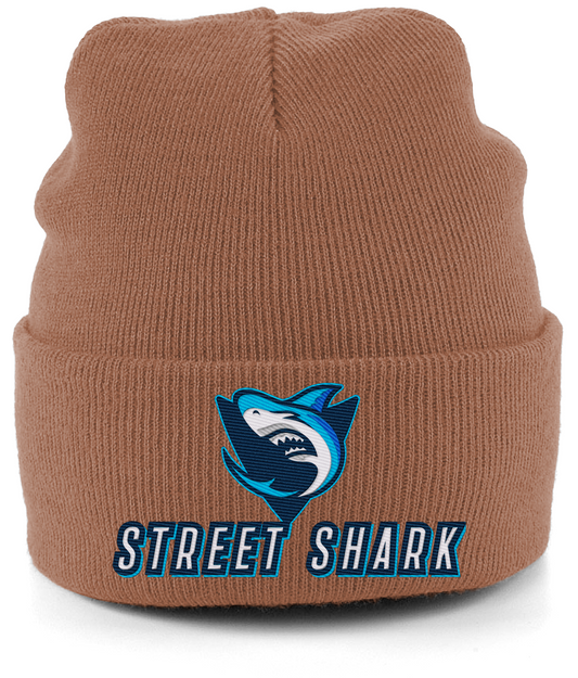 STREET SHARK CUFFED BEANIE (Caramel)